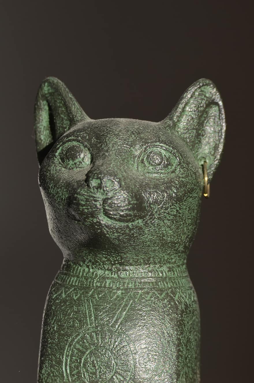 Bastet, Cat Goddess, Egyptian, Antiquity, Sculpture, Antique, Statue, Religion, Cat, Culture, Figure
