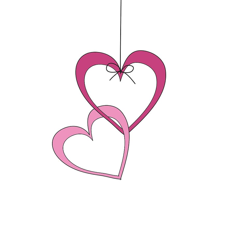 Valentýn, srdce, Clip Art, tvar srdce, milovat, romantika, symbol, dekorace, ilustrace, tvar, vektor