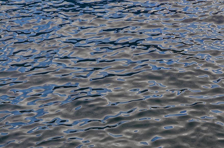 See, Teich, Fluss, Wellen, Wasser, Welle, Hintergründe, Blau, abstrakt, Muster, Sommer-