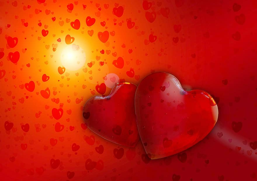 jantung, cinta, keberuntungan, abstrak, hubungan, Terima kasih, kartu ucapan, kartu pos, hari Valentine, percintaan, romantis