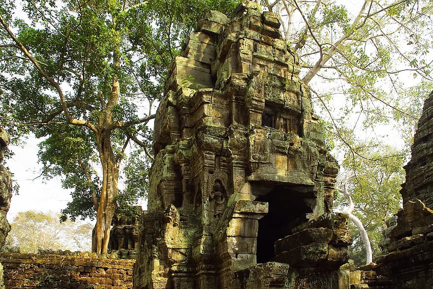 tempel, monument, ruïnes, oudheidkunde, angkor, Cambodja, Bekende plek, oude ruïne, architectuur, geschiedenis, Boeddhisme