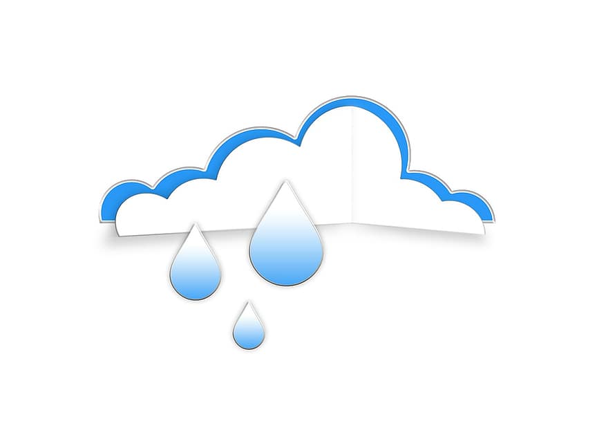 구름, 똑똑 떨어지는 물방울 소리, 눈물, 비, 날씨, 적운 구름, 하늘, 푸른