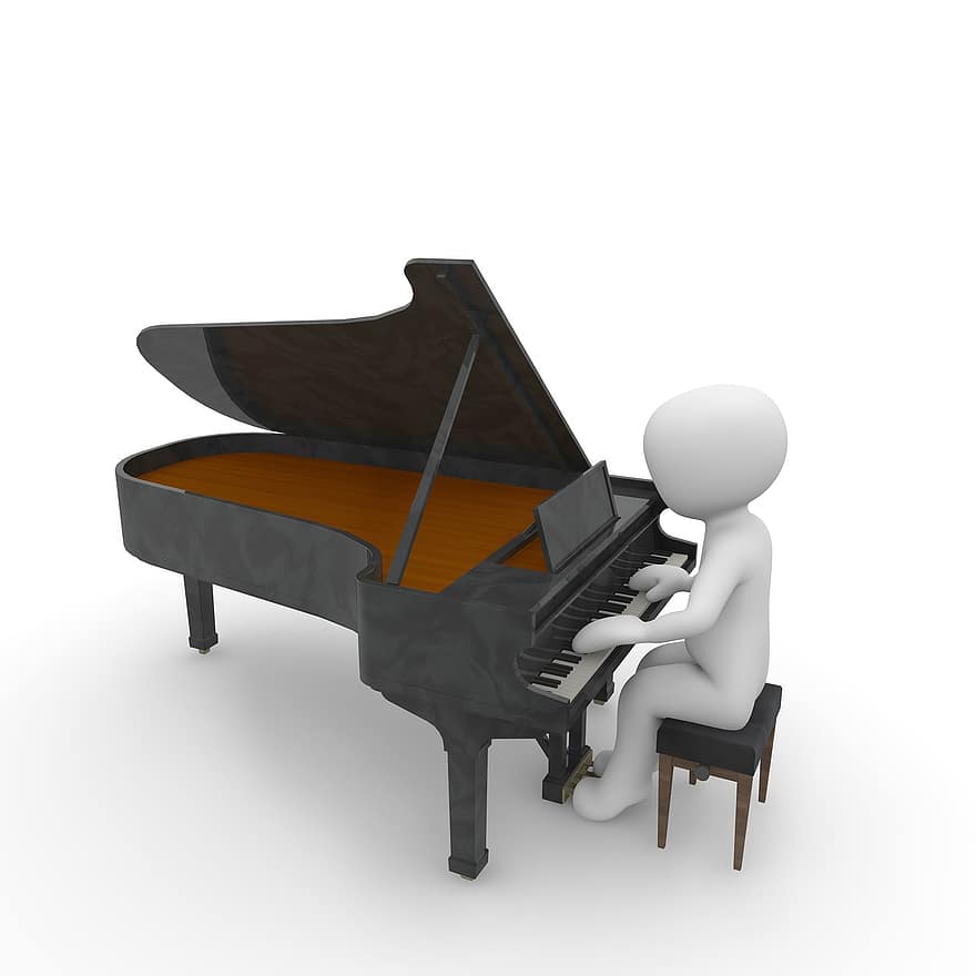 Klavier, Flügel, Musik-, klingen, Tasteninstrument, tonkunst, Tastatur, Notenschlüssel, komponieren, Instrument, Klavier spielen