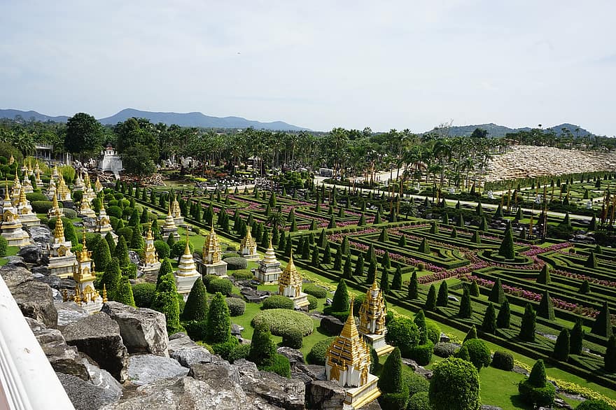 puutarha, Pattaya, Nongnokin kylä, matkailu