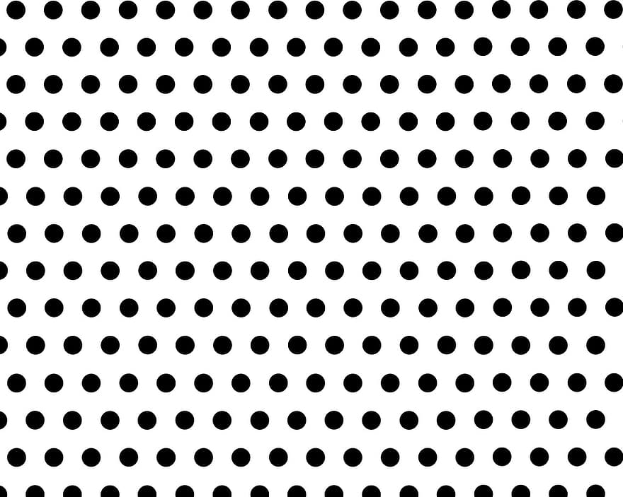 Background, White, Polka Dots, White Background, Black White, Abstract