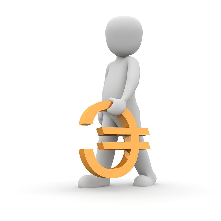 euro, tegn, 3d, symbol, Europa, valuta, euro tegn, europeisk, finansiere, penger, kontanter og kontantekvivalenter