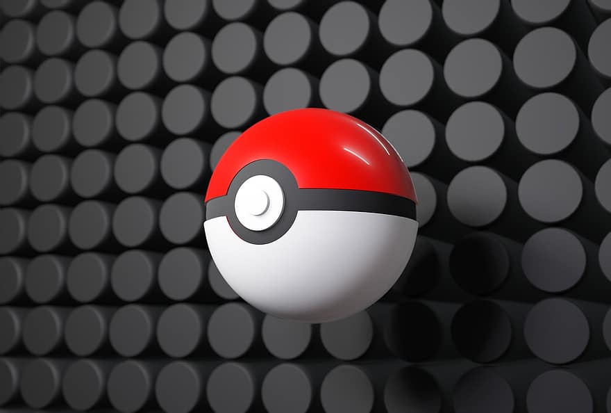 pokeball, pokemon, joc, joc per a mòbils, pokemon go, Representat en 3D