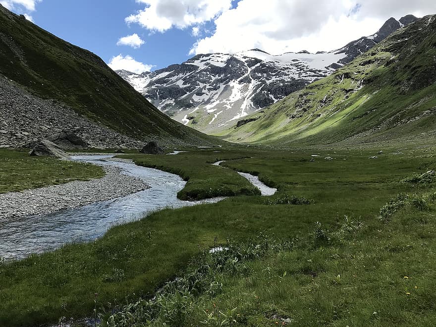 Natura, podróżować, badanie, na dworze, Val Curciusa, trasa alpejska, Alpy, wycieczka, góry, ścieżki, szlaki