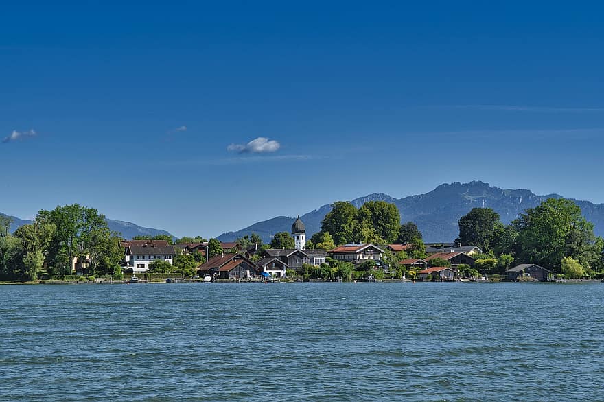 Landscape, Upper Bavaria, Chiemsee, Ladies Island, Nature, Vacations, Recovery, Leisure