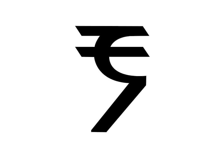 mata uang india, simbol, rupee, pasar, uang, mata uang, India, kas
