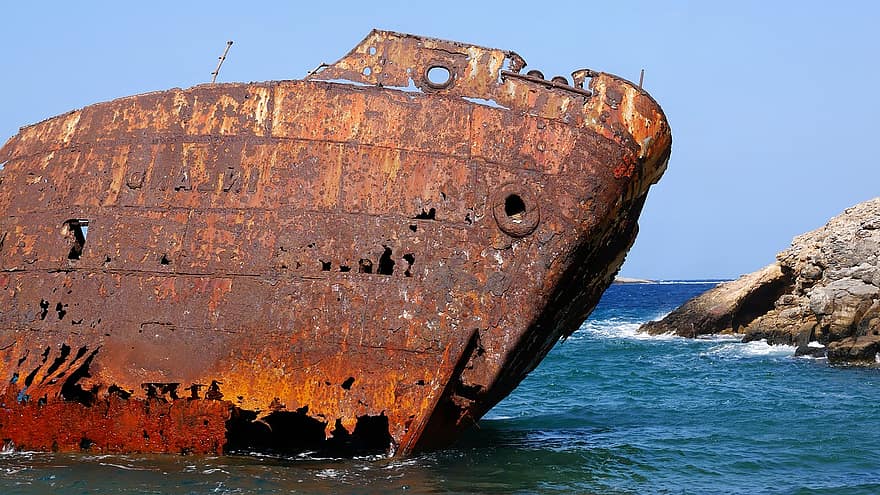 Boat, Shipwreck, Sea, Ocean, Wreck