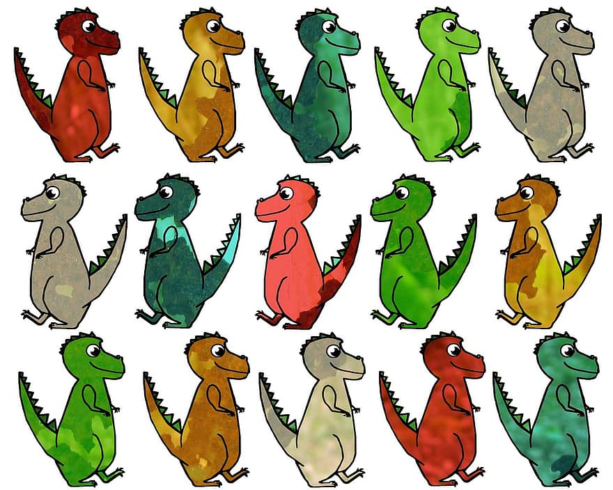 rex, T-Rex, Tyrannosaurus Rex, Dino, Dinosaurier, Reptil, Jura, Tyrannosaurus, Clip, Kunst, Karikatur