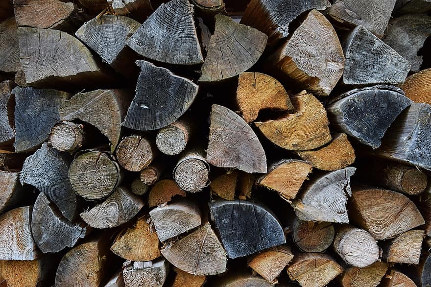 dřevo, palivové dříví, log