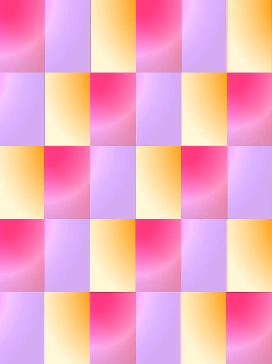 gradiente, geométrico, mosaico, laranja, magenta, roxa, brilhante, brilho, reflexão, quadra, forma
