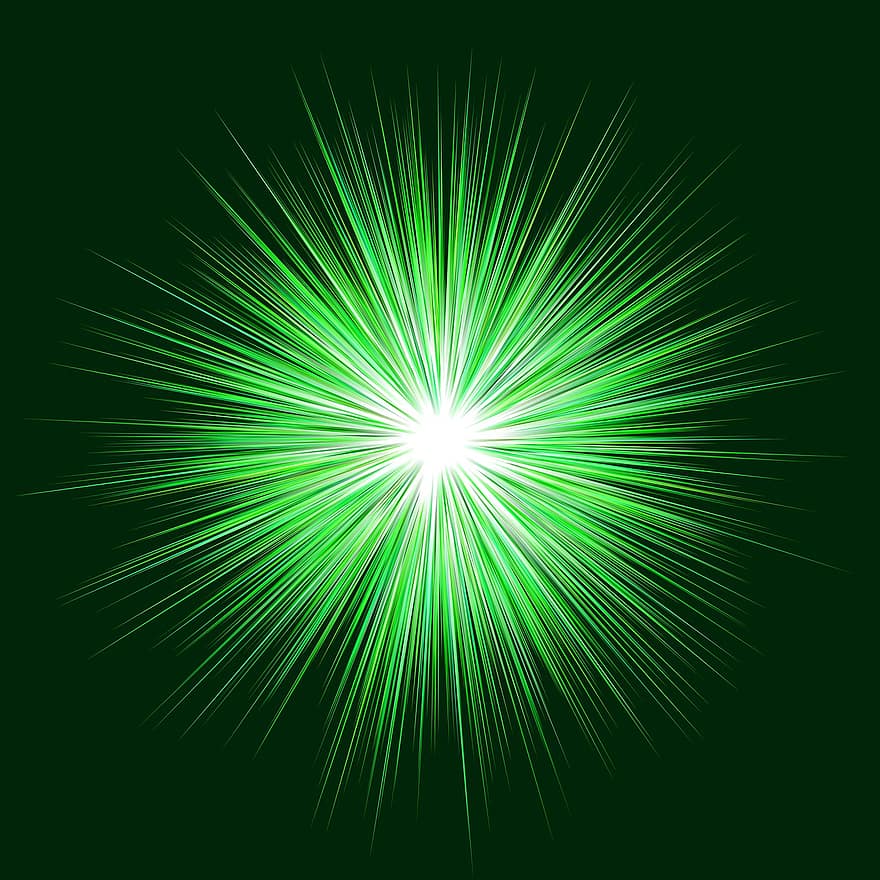 vert, explosion, Contexte, exploser, des rayures, pétillant, brillant, explosif, flash, éclater, abstrait