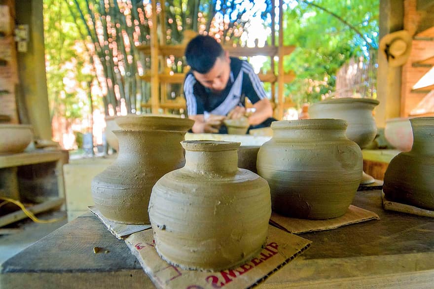 Vietnam, hội an, fazekasság, kézművesség
