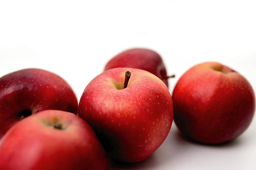 แอปเปิ้ล, ผลไม้, อาหาร, แอปเปิ้ลสีแดง, แข็งแรง, วิตามิน, สุก, อินทรีย์, โดยธรรมชาติ, ก่อ