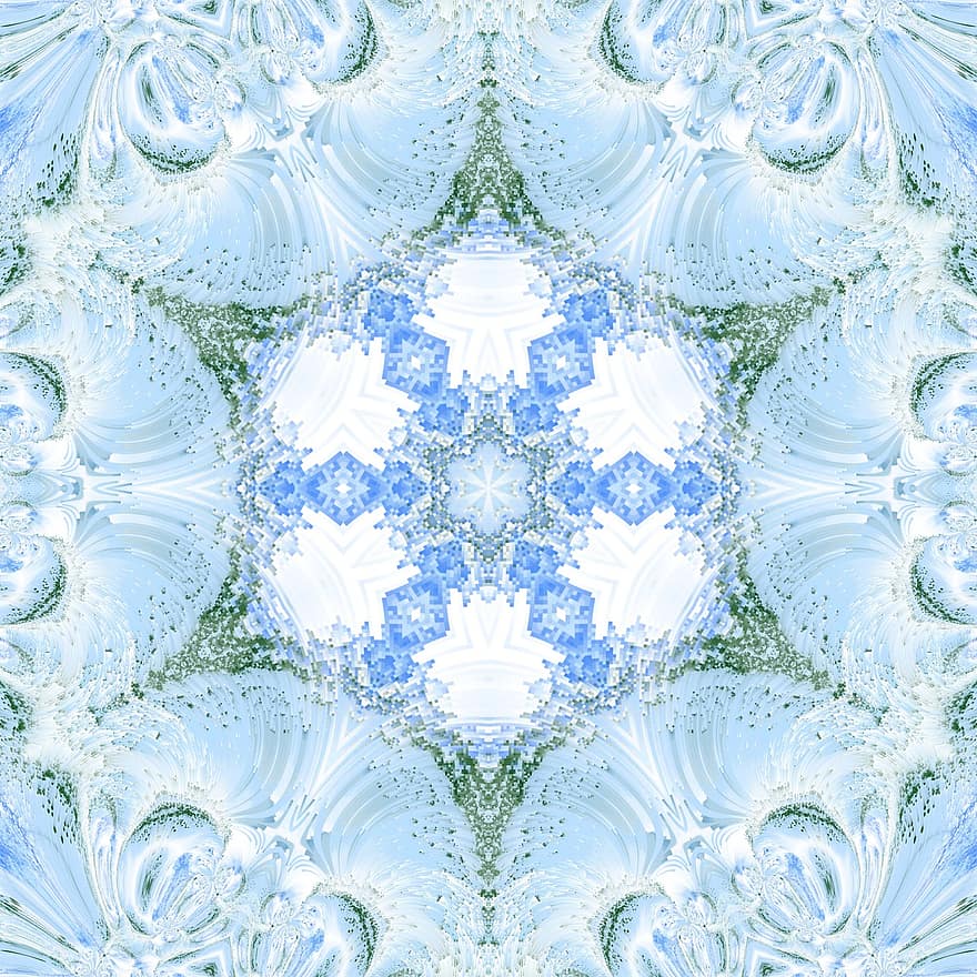 Star Pattern, Kaleidoscope, Snowflake Pattern, Floral Pattern, Mandala, Background, Ornament