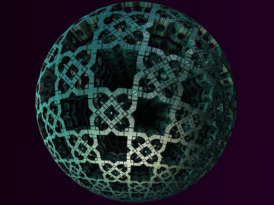 bola, geometri, 3d, struktur, logam, pola, pola hitam