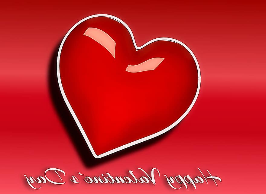 hart-, rood, achtergrond, Valentijnsdag, liefde, romance, fabriek, achtergrond afbeelding, mooi, Valentijn