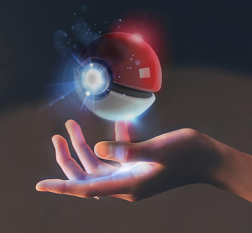 pokemon, pokeball, puntuació, Nintendo, jocs, manipulació, llum, brillar