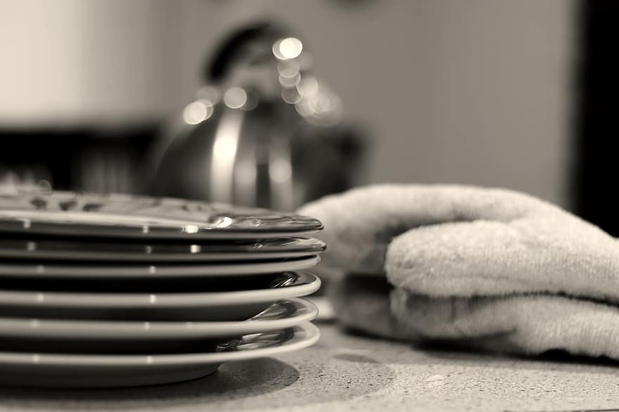 Kitchen, Cooking, Monochrome, Oven, Mit, Plate, Family