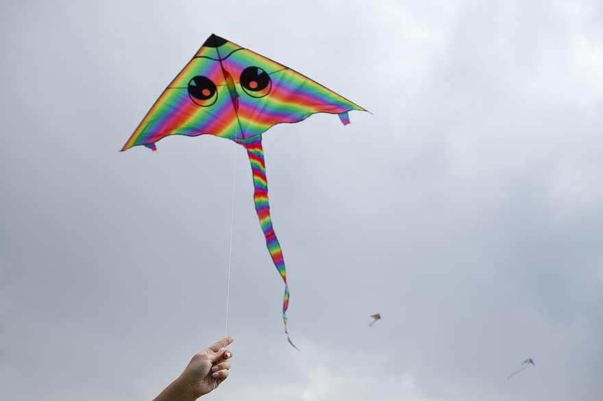 凧、おもちゃ、ドム、アクティビティ、空、楽しい