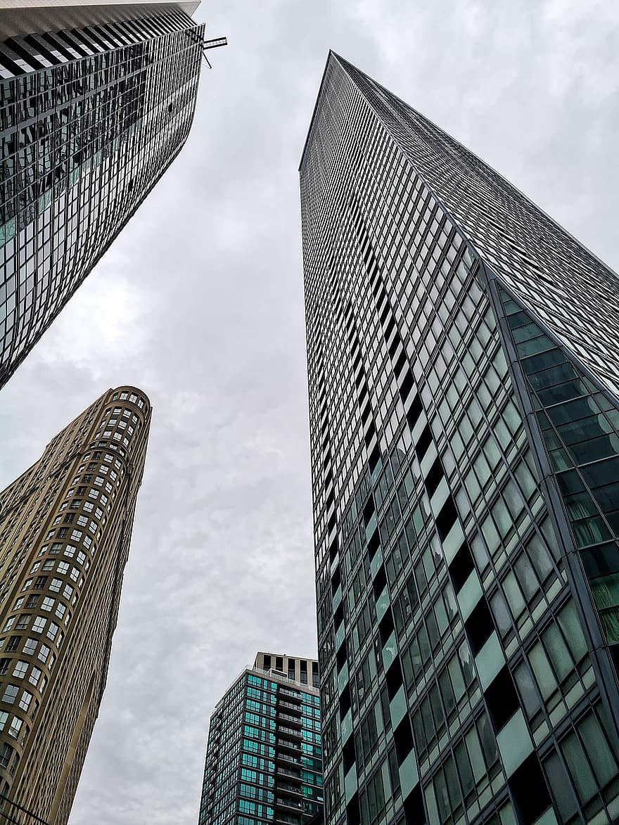 град, сгради, небостъргач, архитектура, Торонто, Ontario