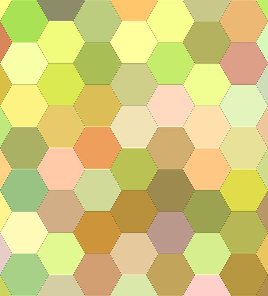 Sechseck-Hintergrund, Hexagon, Muster, Hintergrund, Zelle, Fliese, Geometrie, Design, verhexen, dekorativ, Facette