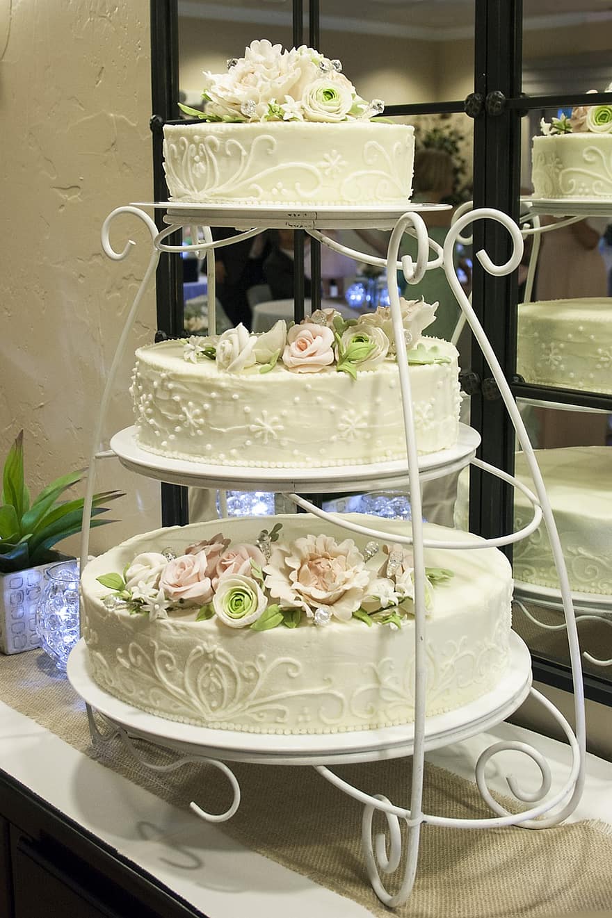 torta, desszert, csemege, Esküvői torta, party, édes, ünneplés, évforduló, glazúr, dekoráció, sütés