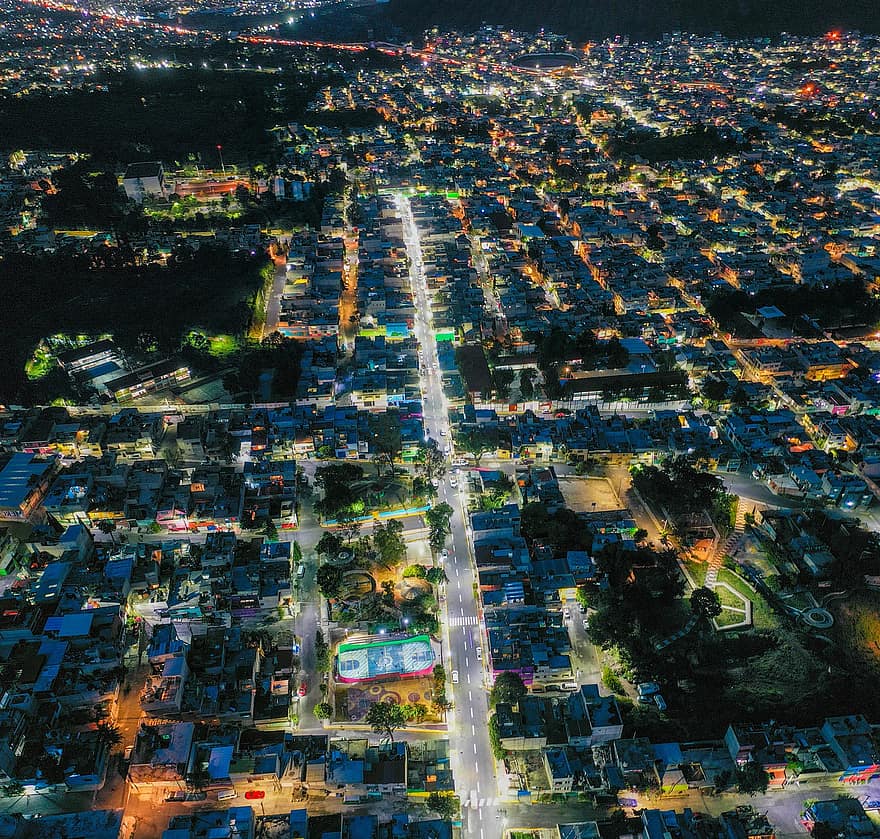 Faridabad, यात्रा, पर्यटन, रात, प्रकाश उपकरण, दीपक, Cdmx, मेक्सिको, प्रकाशित, cityscape, गोधूलि बेला