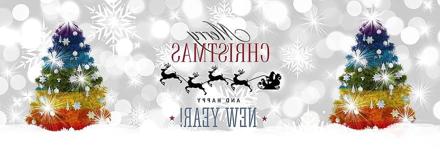 nadal, Nadal, any nou, bon any nou, festa, banner, targeta, hivern, celebració, nou, disseny