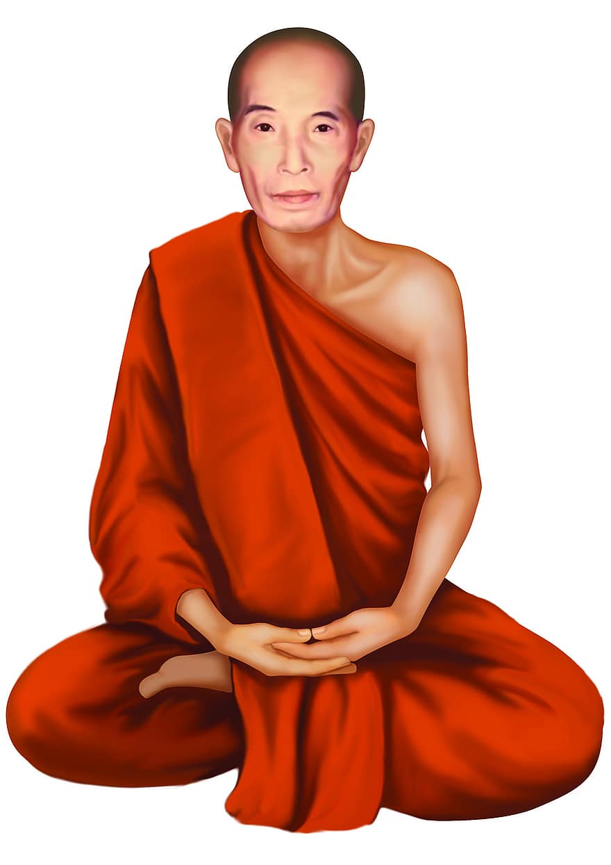 monge, meditação, budismo, zen, Nguyen Thuy, monge budista, theravada, sentado, budismo theravada, Budismo do Sul, vietnamita