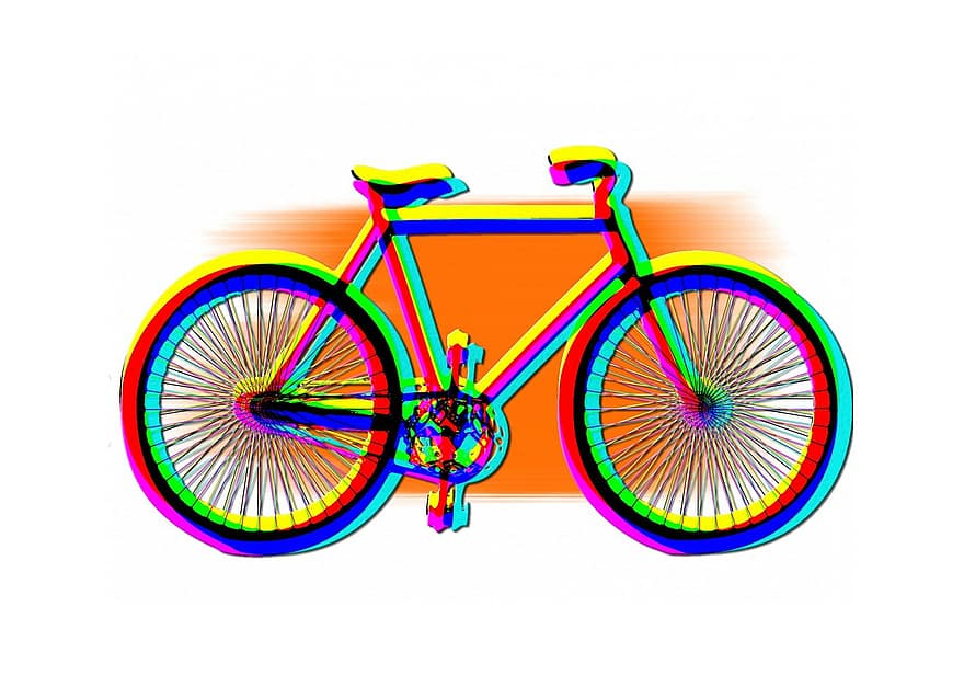 bicicletă, siglă, abstract, simbol, sportiv, roată, ciclism curse, desen animat, desen, Flitzer, laugh out Loud