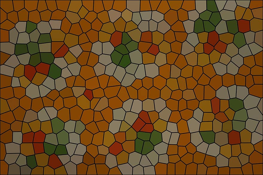 Pattern, Background, Structure, Orange, Golden Yellow, Yellow, Yellow Orange, Red Orange, Orange Yellow, Green, Mosaic