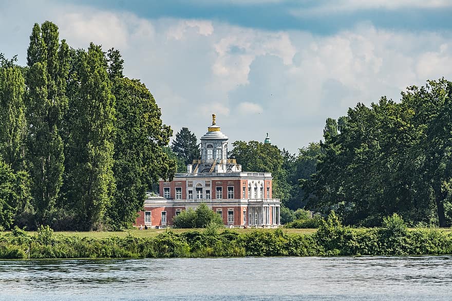 palazzo di marmo, Potsdam, Brandenburg, castello con fossato, turismo