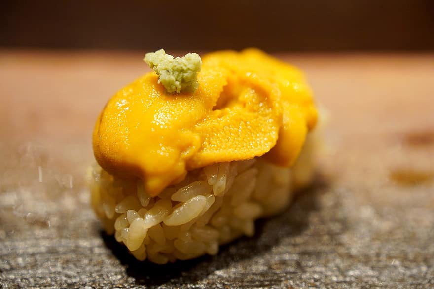 Urchin, Sushi, Japan Food, Dish, Cuisine, Seafood, Wasabi, Food, Fresh, Gourmet, Restaurant
