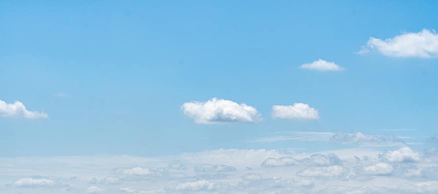 Sky, Clouds, Outdoors, Airspace, Cumulus, Wallpaper, blue, summer, cloud, day, weather