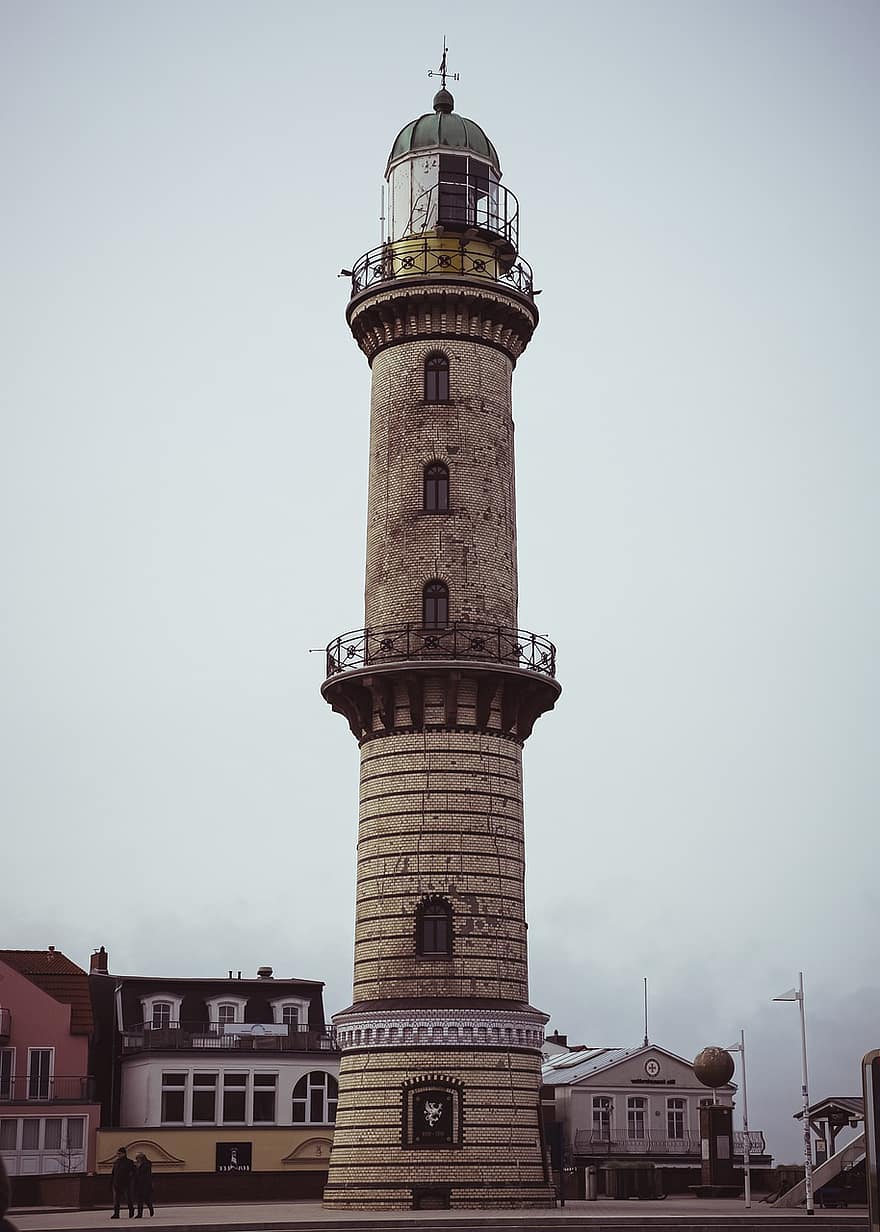 Lighthouse, Rostock, Warnemünde, Baltic Sea, Coast, Vacations, Northern Germany, Architecture, Beacon, Seaside Resort
