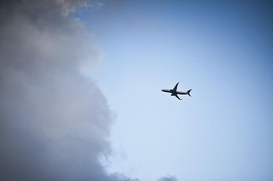 площині, небо, подорожі, транспортування, авіація, літак, повітряний транспортний засіб, летить, комерційний літак, блакитний, вид транспорту