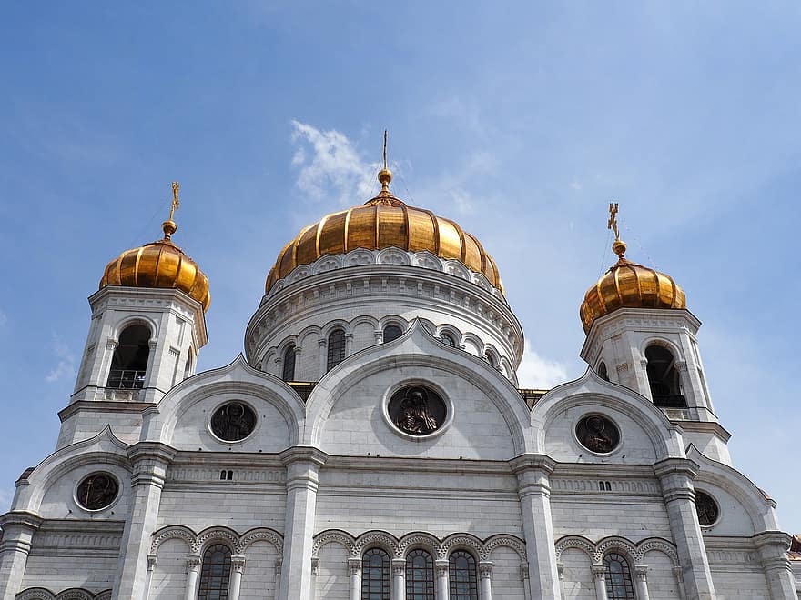 chrám, katedrála, kostel, kaple, Chrám Krista Spasitele, náboženství, křesťanství, pravoslaví, Dějiny, architektura, Moskva