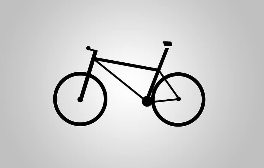 bicicleta, transport, dues rodes, disseny, urbà
