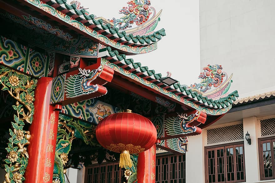 ngôi đền, Châu Á, du lịch, sức hút, người Trung Quốc, thu hút khách du lịch, ngành kiến ​​trúc, các nền văn hóa, văn hóa Trung Quốc, đèn lồng, mái nhà