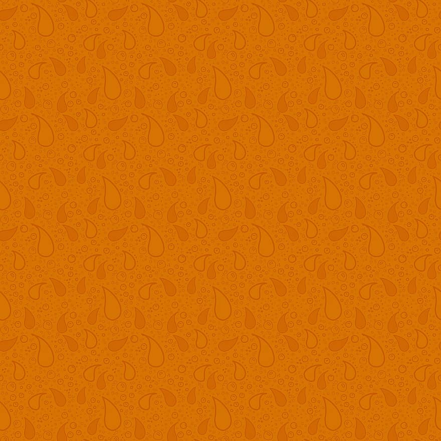 oriental, Paisley, taronja, resum, tardor, fons de pantalla, patró, fons, textura, sense costures, patró sense fissures