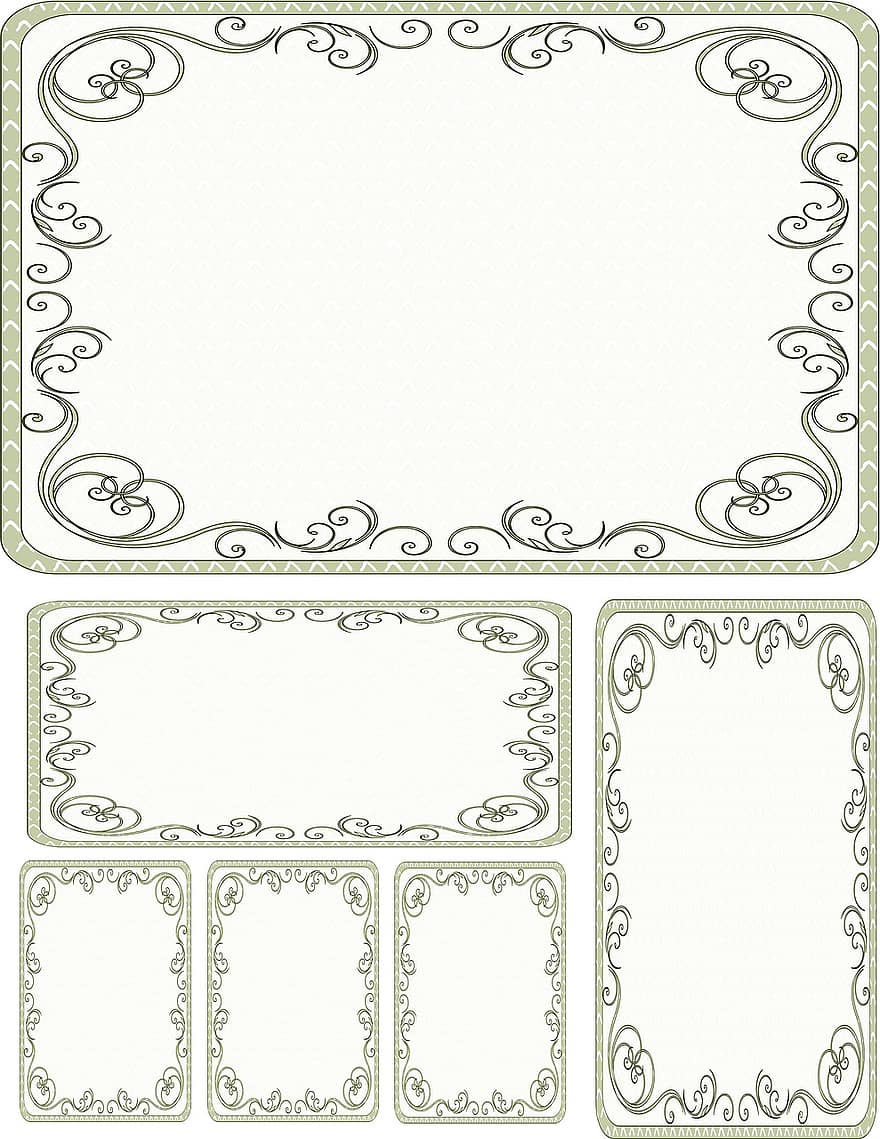 Decorative Border, Frame, Copy Space, Template, Fancy Border, decoration, backgrounds, ornate, pattern, illustration, abstract