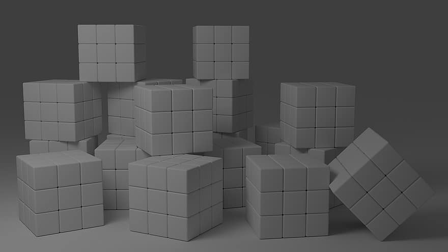 cubul lui Rubik, decor, model, proiecta