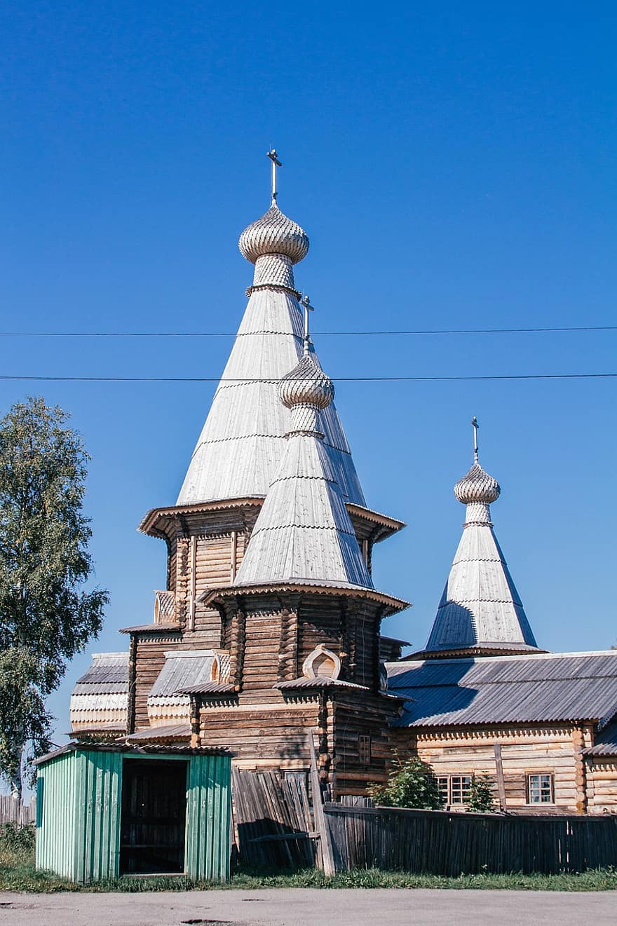 solovki, église, bâtiment, architecture, façade, temple, religion, Karelia, îles Solovetsky, Russie, ciel