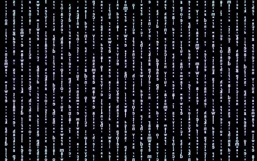 Hintergrund, Matrix, Code, Daten, Computer, Internet, Technologie, Tapete, nahtlos, dekorativ, Design