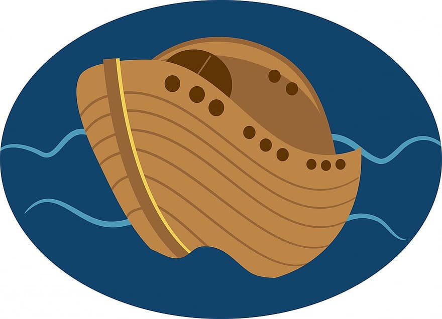नोह की नौका, नाव, पानी, बाढ़, ईसाई, ईसाई धर्म, बाइबिल की कहानी, ब्लू बाइबिल