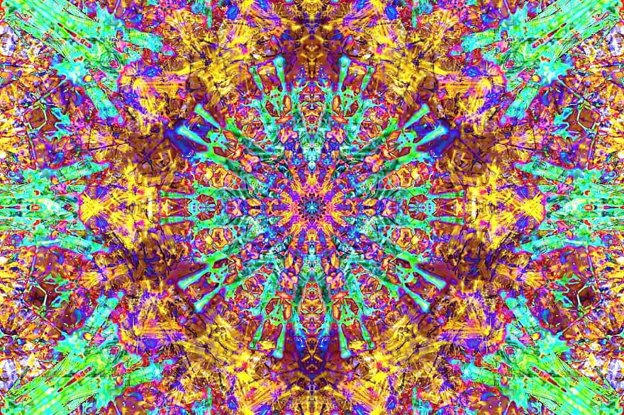 Mandala, abstrakt, bunt, Muster, dekorativ, Design, Foto-Manipulation, Tapete, Hintergrund